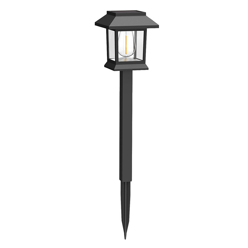 Solar Outdoor Waterproof Small House Tungsten Floor Plug Lamps, Garden Lawn Lamps, Courtyard Decorative Atmosphere Landscape Lamps